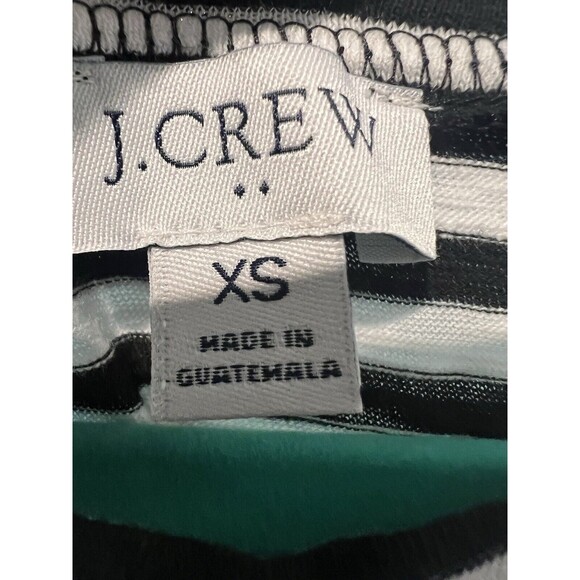J Crew Short - Sleeve Stripped Tie - Waist T Shirt Dress Size XS Black & white - Picture 5 of 5